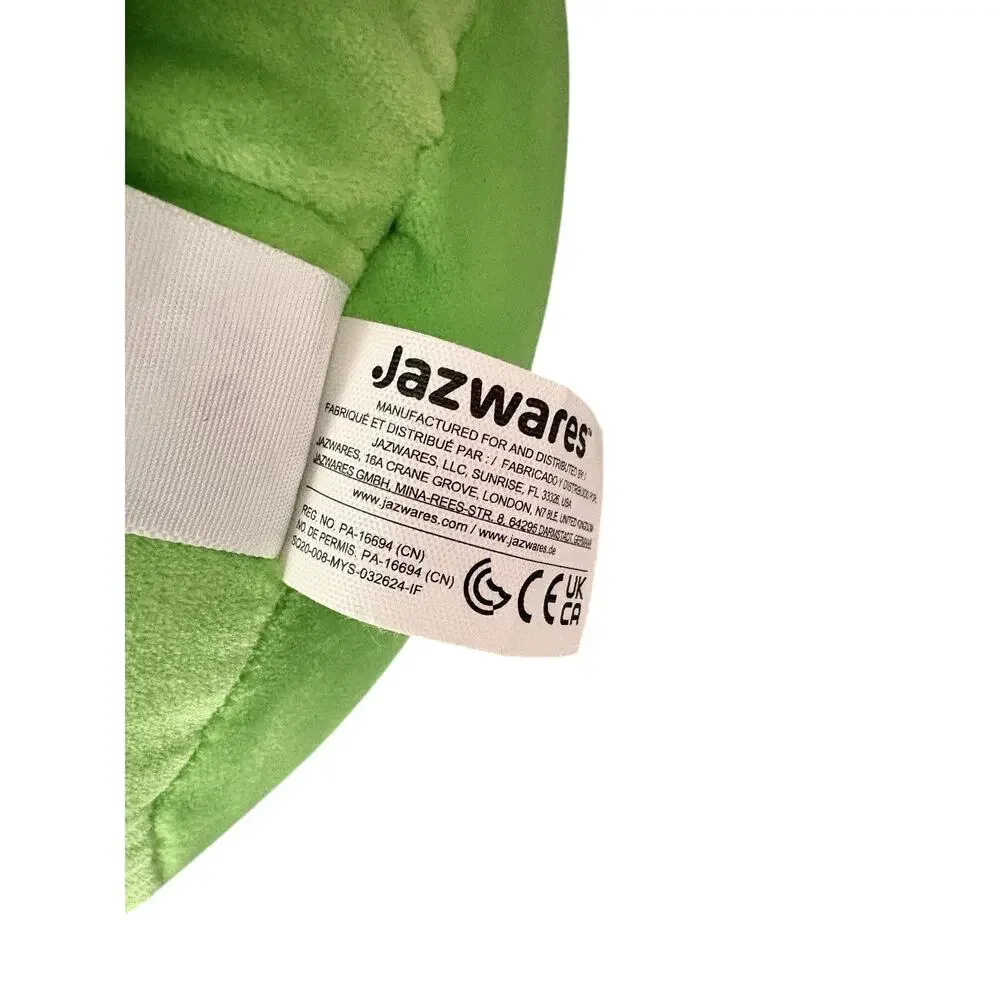 SQUISHMALLOWS 8” Green FINN Slug Space Alien Jazwares